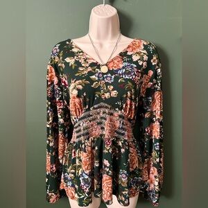 Maurices Multicolor Floral Blouse